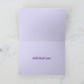 Paarse Viola Pansy Mooie Bloem bloemkaart Kaart (Binnen)