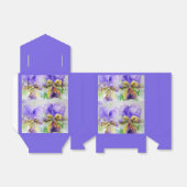 Paarse Viola Waterverf Partij Cake Favor Box Bedankdoosjes (Uitgevouwen)