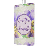 Paarse Viola-Waterverf ventilatorwagen Luchtverfrisser (Links)