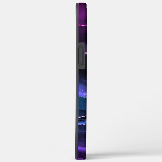 Paarse Violet Agaat Modern Monogram Case-Mate iPhone Case (Achterkant / Rechts)