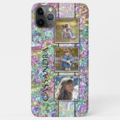 Paarse Violet Blauw Turquoise Roze Marmeren Patroo Case-Mate iPhone Case (Achterkant)