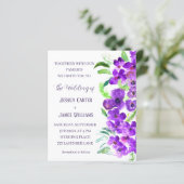 Paarse Violet Bloemen Boho Zomer Bruiloft (Staand voorkant)