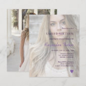 Paarse violet foto, zestien keer zo mooi (Voorkant / Achterkant)