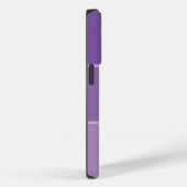 Paarse Violet Kleur Blokken Monogram Naam Case-Mate iPhone Case (Achterkant / Rechts)