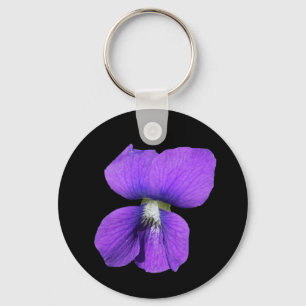 Paarse Violet sleutelhanger