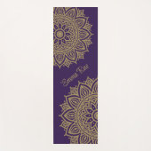 Paarse Violet & Tan Mandala Yogamat (Voorkant)