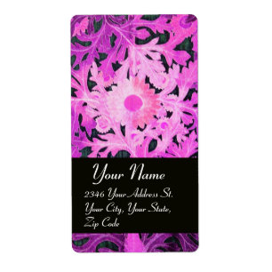 PAARSE violet zwart Etiket