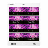 PAARSE violet zwart Etiket (Full Sheet)