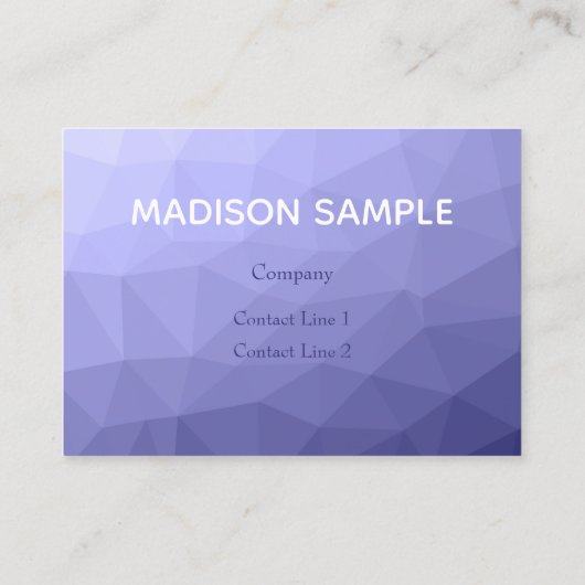 Paarse violette blauwe mesh ombre patroon Monogram Visitekaartje (Achterkant)