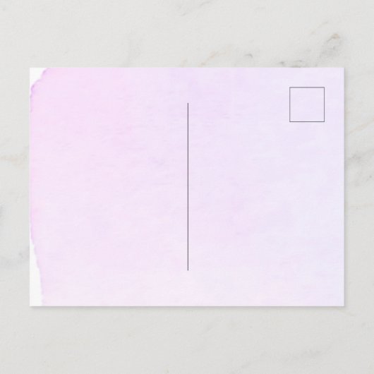 Paarse violette bloemen afstudeerfeest uitnodiging briefkaart (Achterkant)