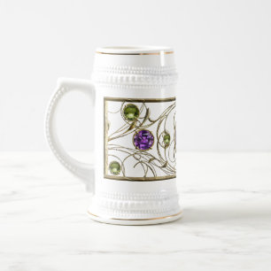 Paarse, Violette Edelsteen Bierpul