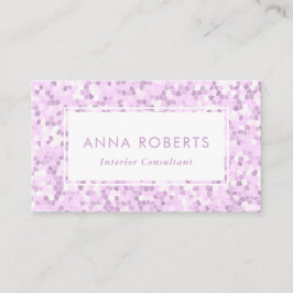 Paarse violette Mozaïek visitekaartje