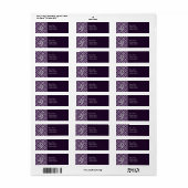 Paarse viool etiket (Full Sheet)