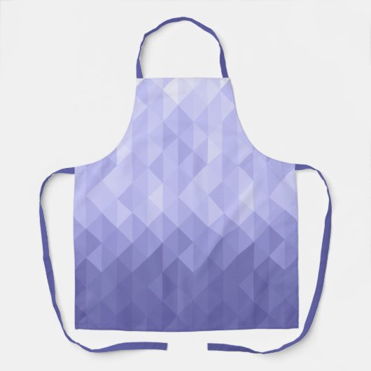 Paarse viooldriehoek geometrische vierkanten schort (Voorkant)