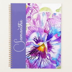 Paarse Viooltje Waterverf Bloemen Meisjesnaam Bloe Planner