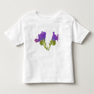 Paarse vipers (echium plantagineum) kinder shirts