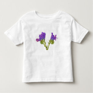 Paarse vipers (echium plantagineum) kinder shirts