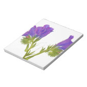 Paarse vipers (echium plantagineum) notitieblok (Gedraaid)