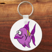 Paarse vis sleutelhanger (Voorkant)