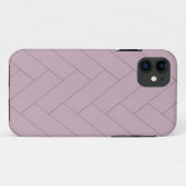 Paarse visgraat Case-Mate iPhone case (Achterkant (horizontaal))