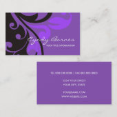 Paarse Visitekaartje (Voorkant / Achterkant)