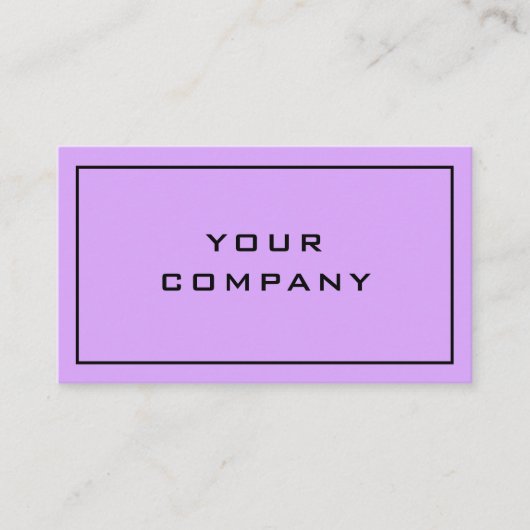 Paarse Visitekaartje Fresh Design - Uw kleuren (Voorkant)