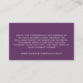 Paarse Visitekaartjes (Achterkant)