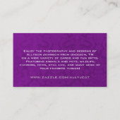 Paarse  Visitekaartjes (Achterkant)