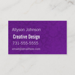 Paarse  Visitekaartjes