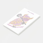 Paarse visorren post-it® notes (Schuin)