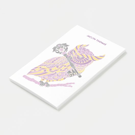 Paarse visorren post-it® notes (Schuin)