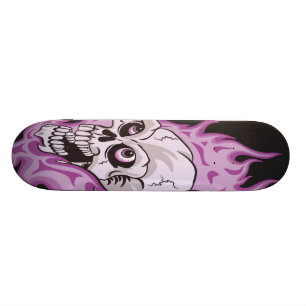 Paarse vlieg skateboard