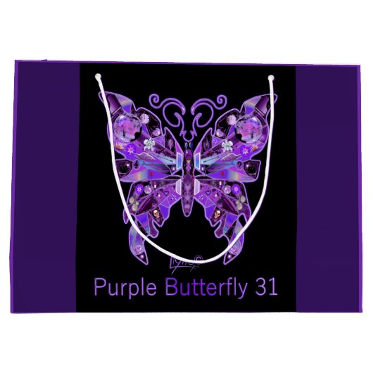 Paarse vlinder 31 grote cadeautas (Achterkant)