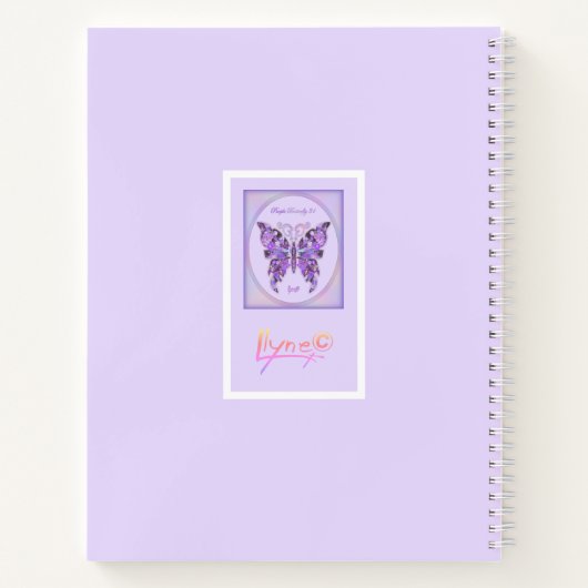 Paarse vlinder 31 Notitieboek (Achterkant)
