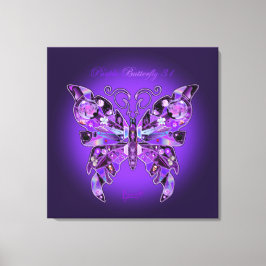 Paarse vlinder 31 Notitieboek Canvas Afdruk