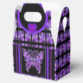 Paarse vlinder 31 Vierbox Bedankdoosjes (Geopend)