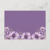 Paarse Vlinder Baby Naam Ideeën, Baby shower Informatiekaartje (Achterkant)