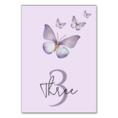 Paarse vlinder Birthday Kaart (Achterkant)