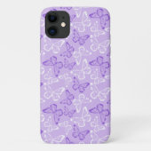 Paarse vlinder Case-Mate iPhone case (Achterkant)