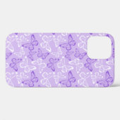 Paarse Vlinder Case-Mate iPhone Case (Achterkant (horizontaal))