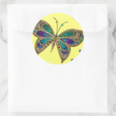 Paarse Vlinder Fibromyalgie Awareness Stickers (Tas)