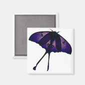 Paarse vlinder in de voorjaarstuin Natuur Foto Magneet (Voorkant / Achterkant)