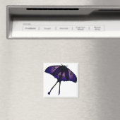 Paarse vlinder in de voorjaarstuin Natuur Foto Magneet (Insitu (Vaatwasser))