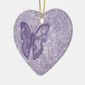 Paarse vlinder keramisch ornament (Links)