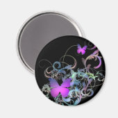 Paarse vlinder magneet (Voorkant / Achterkant)