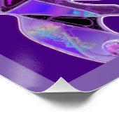 paarse vlinder perfect poster (Hoek)