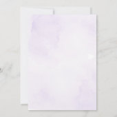 Paarse vlinder quinceanera uitnodiging (Achterkant)