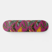 Paarse vlinder skateboard (Horizontaal)