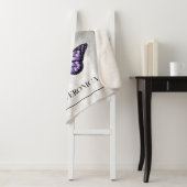 Paarse vlinderbloemigen - Aangepast Sherpa Deken (In situ)