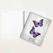Paarse vlinderbloemplank planner (Display)